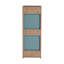 Rangement mural 10 po pour salle de bain simple avec porte Solf, tablette en verre réglable et miroir