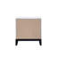 Table de chevet 2 tiroirs Glasgow, blanc-1467535575