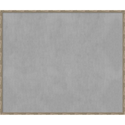 Mila Dark Silver Framed Magnetic Board - Magnet Board, Organization Board