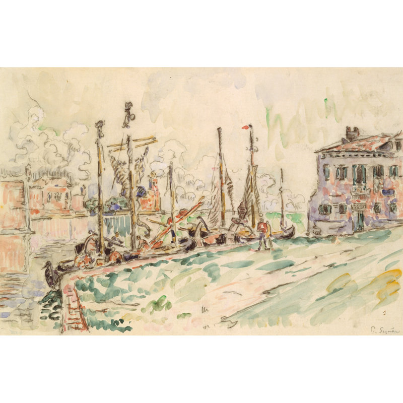 Venice by Paul Signac - Painting Print, 61cm H x 91cm W, Wrapped Canvas
