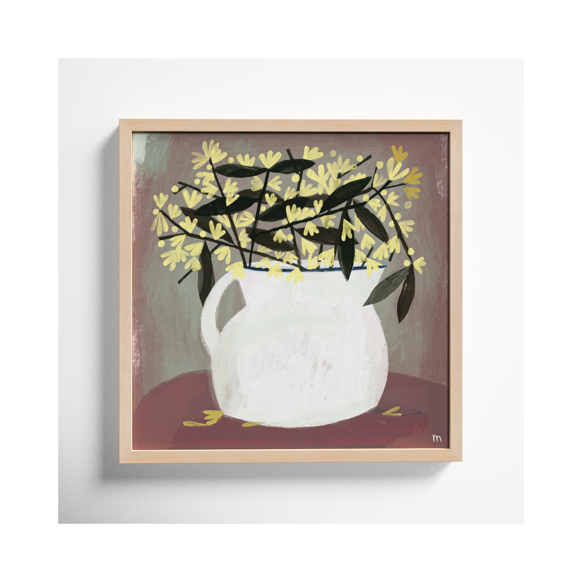 Calycanthus by StudioM, 16" H x 16" W x 1.25" D, Maple