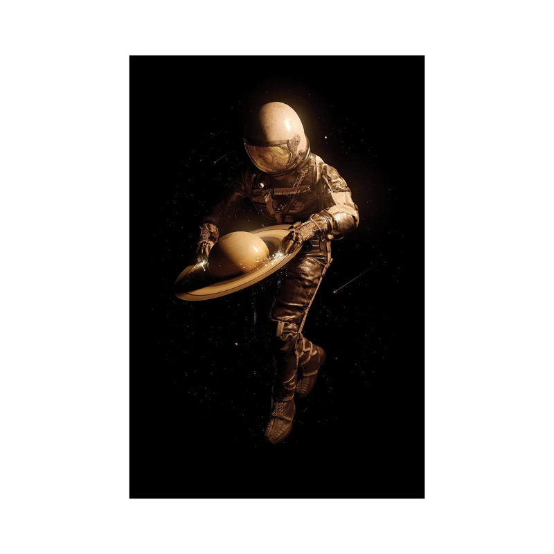 Saturntable II by Nicebleed - Print on Canvas, Wrapped Canvas, 101.6cm H x 66.04cm W x 3.81cm D