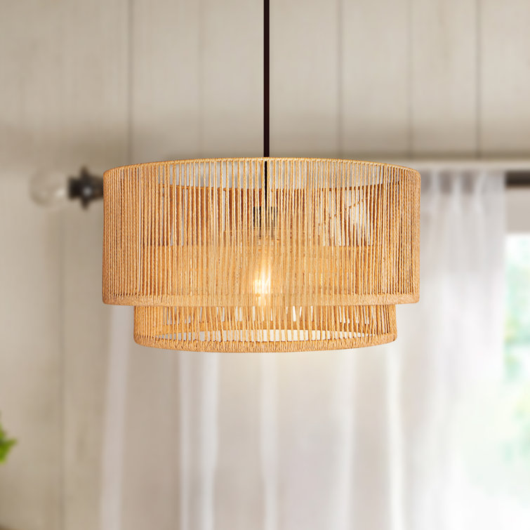 Armelia 1 - Light Rattan Pendant Light
