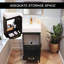 Ensemble de meuble-lavabo simple 18 po noir