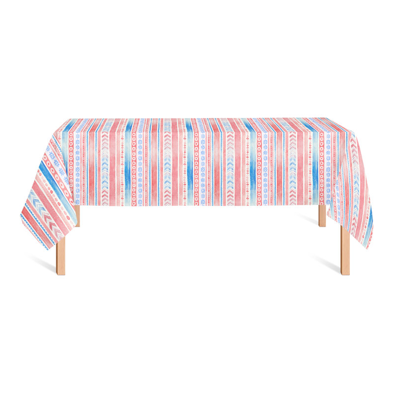 Nappe Patriotic Watercolor Folksy, 102 po x 58 po