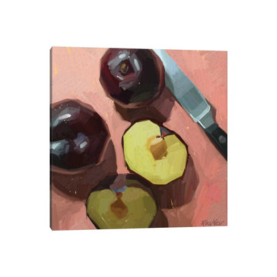 Warm Plums by Teddi Parker - Wrapped Canvas Painting