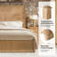 Lit cannelé moderne en bois massif H 60 po Graciana-799705258-799705263