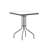 Amlie Square Tempered Glass Metal Table with Smooth Ripple Design Top-451083922-451080739