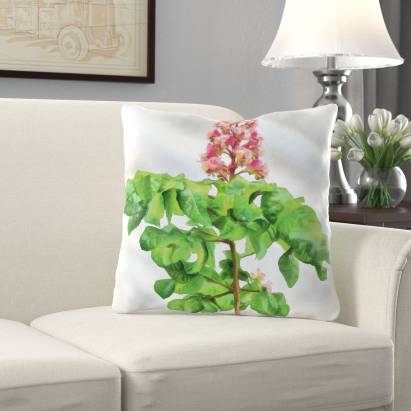 Chestnut Outdoor Reversible Throw Pillow, Synthetic, Outdoor