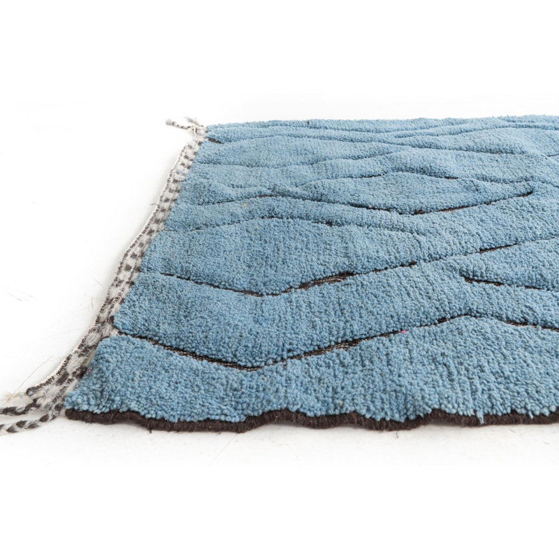 Tapis bleu clair Odea