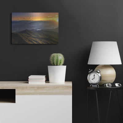 «Smoky Mountains Sunset» par Jonathan Ross, art mural en métal