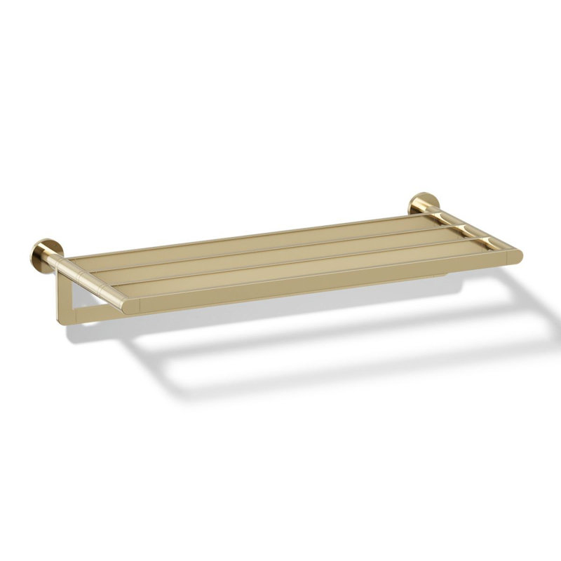 Hotelier Wall Mounted Towel Rack, French Gold