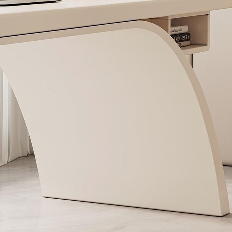 Bureau en bois massif de style crème, H 29,5 po x l 63 po x P 27,6 po