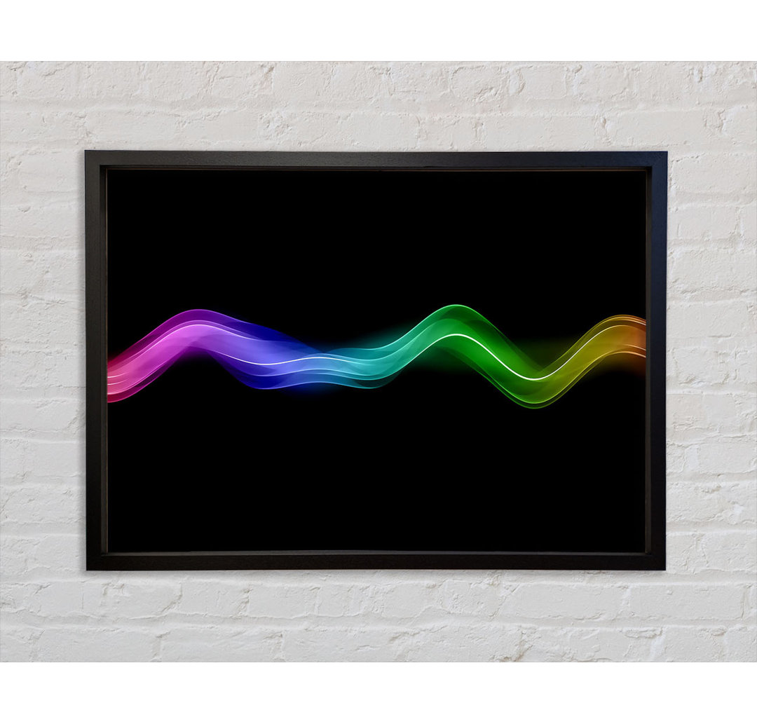 Rainbow Wave - Einzelner Bilderrahmen Kunstdrucke auf Leinwand