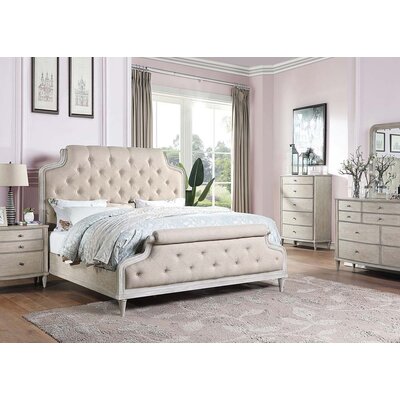 Twin Tufted Upholstered Standard Bed -  One Allium Way®, 363078CBB7CD47F0BC1DB2C5D7D5434E