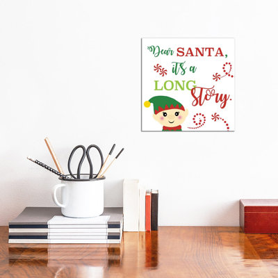 Dear Santa by Anna Quach - Wrapped Canvas Print