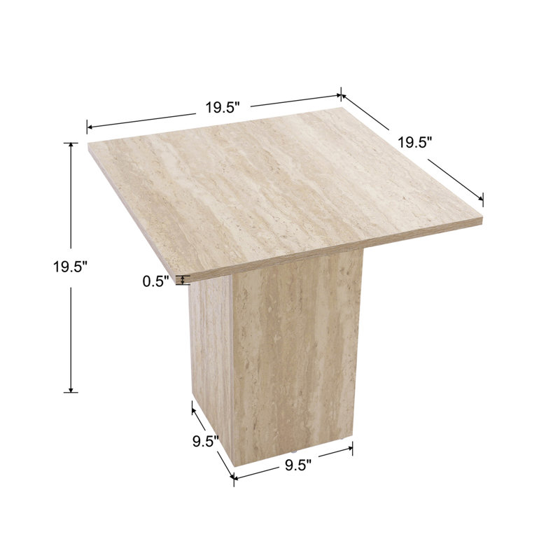 Table d'appoint carrée