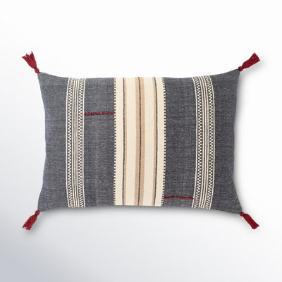 Gordon Tassels Lumbar Throw Pillow