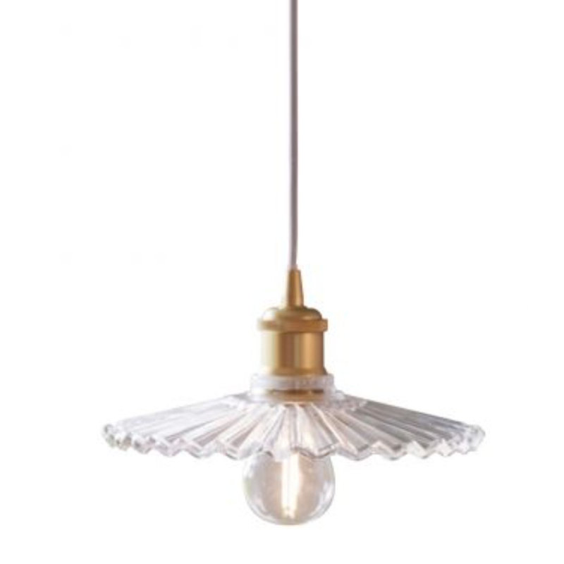 1 - Light Clear Cone Pendant, White