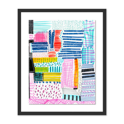 Stacks Of Patterns Print by Melanie Biehle