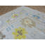 Tapis unique beige, gris et jaune de 12 pi 3 po x 14 pi 9 po