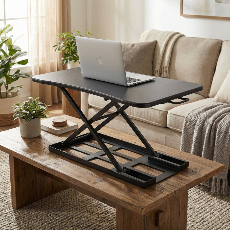 Fielder Adjustable Metal Base Standing Desk Converter