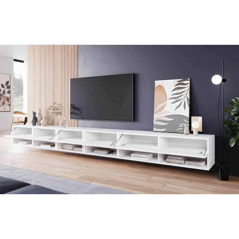 Cozumel Unfinished TV Stand for TVs up to 88", White