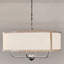  Lustre 6 lumières noir texturé Heddle 30,4 pouces-70048062