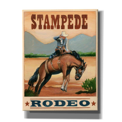"Foundede Select" Stampede Rodeo "par Ethan Harper, art mural sur toile