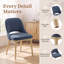 Chaise rembourrée en chenille avec pieds en bois massif-205756171-205756169