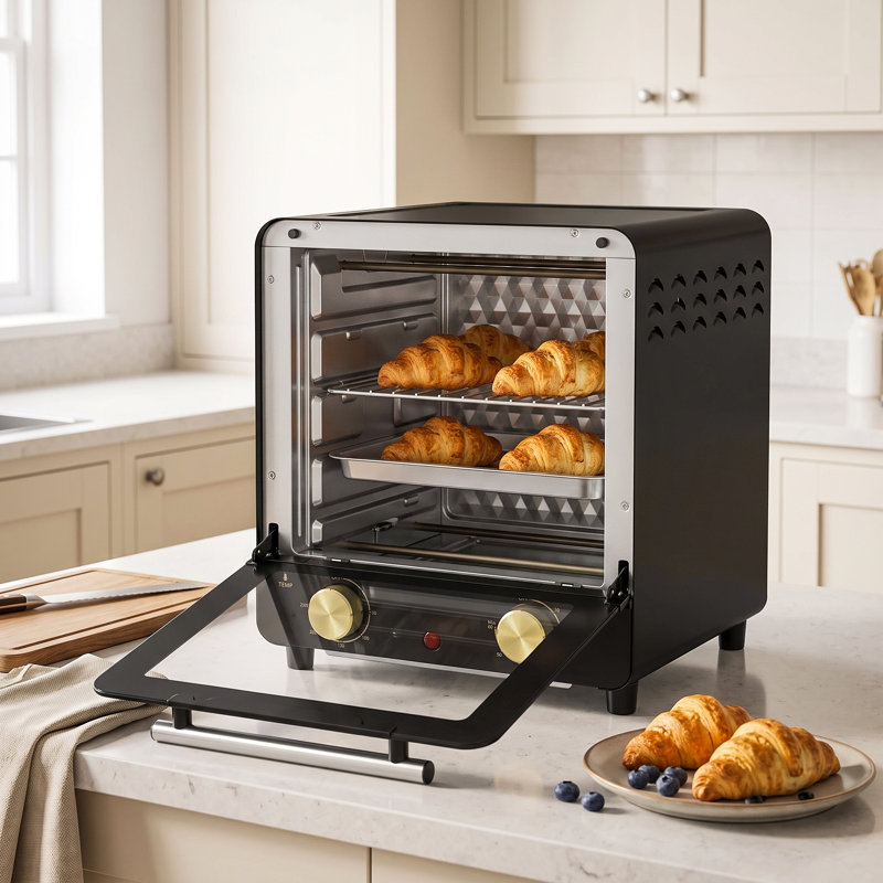 HOMCOM Toaster Oven with Rotisserie