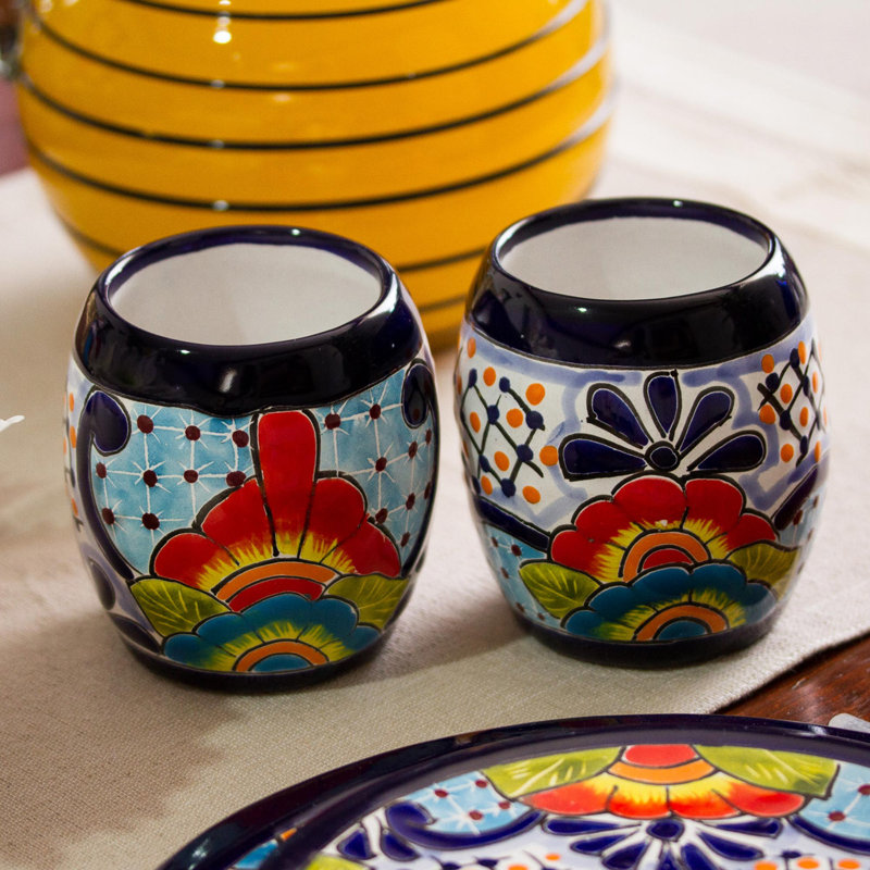 Zhaire 0.93oz. Ceramic Drinking Glass Set