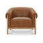 Stellan Accent Chair Tan Leather-627590700