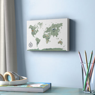 Scandimap I by Becky Thorns - Wrapped Canvas Graphic Art -  Mack & Milo™, 1C1AC5CFE16C4DBE91D42566A3D2A4CB