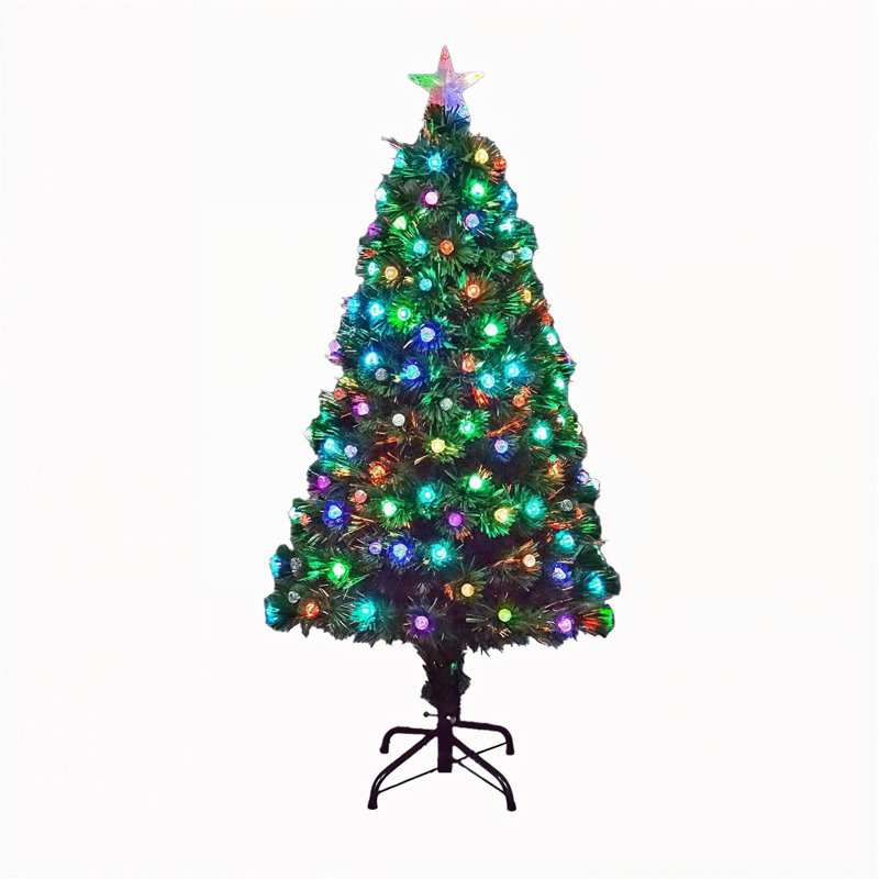 Lighted Artificial Christmas Tree, 6 ft.