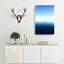 Solo Sailing Boat Across The Sea In Abstract - Wrapped Canvas-55338768