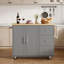 Arnola 39.7" W Kitchen Island Cart-868954528