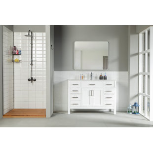 Flora 48" Vanity with Integrated Porcelain Sink