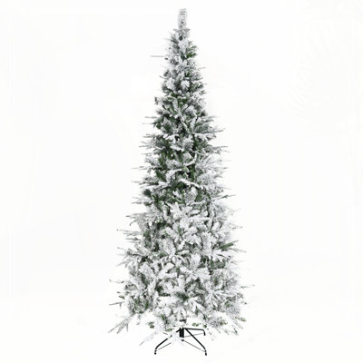 9' Unlit Snow Flocked Pine Artificial Christmas Tree