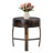 Round Barrel-Style Side Table End Table