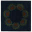 Tapis carré bleu marine Orlando