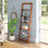 Bibliothèque à 5 niveaux de style échelle L 16,25 po x l 11,5 po x H 50 po Lavish Home (cerisier)
