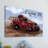 "Fire Engine" by Reesa Qualia Painting Print on Wrapped Canvas-20054674