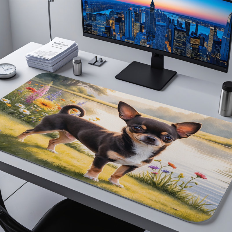 Polyester Desk Pad, 31.5x15.5