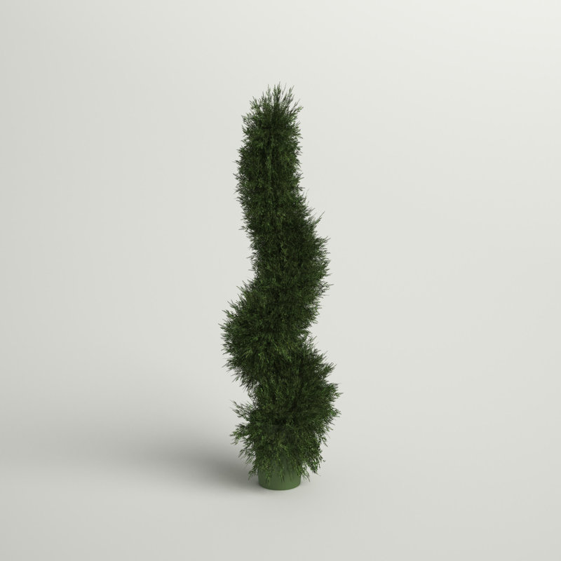 Faux Foliage Topiary, 38" H x 12" W x 12" D