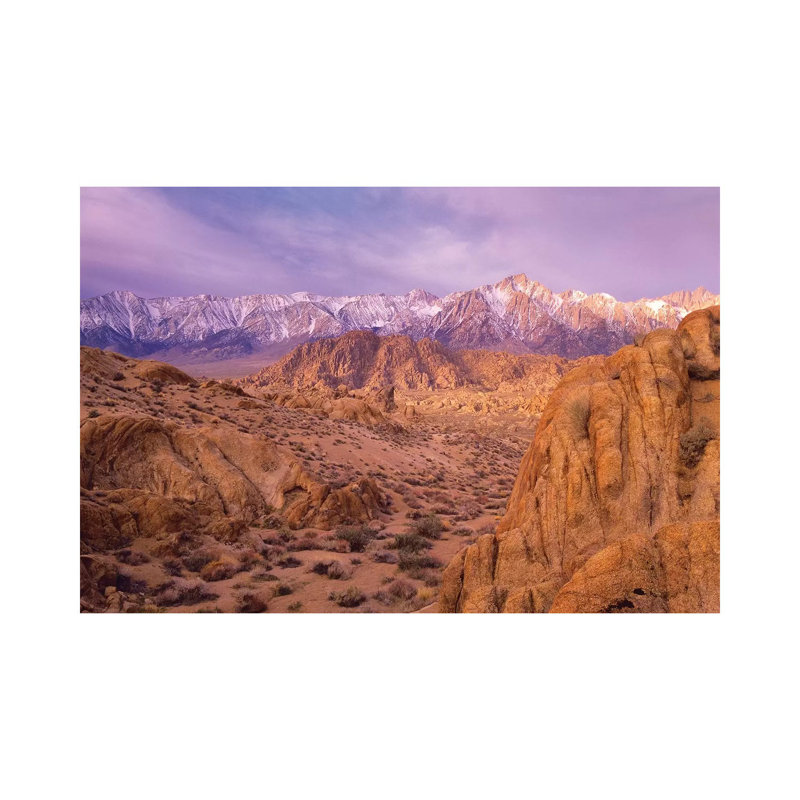 Sierra Nevada Range Form Alabama Hills, California by Tim Fitzharris - Wrapped Canvas Print