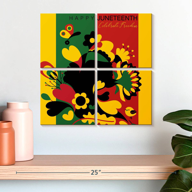 Lelend Juneteenth, 18" H x 18" W