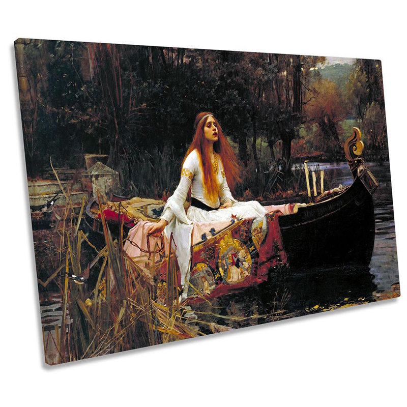 John William Waterhouse The Lady Of Shalott - Wrapped Canvas Print, 30.5cm H x 45.7cm W x 2cm D