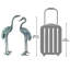 Curved and Straight Neck Crane Statue Set-9559104