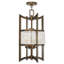 Lustre géométrique unique à 4 lumières avec accents de cristal Belisle-2019611003-2019610997